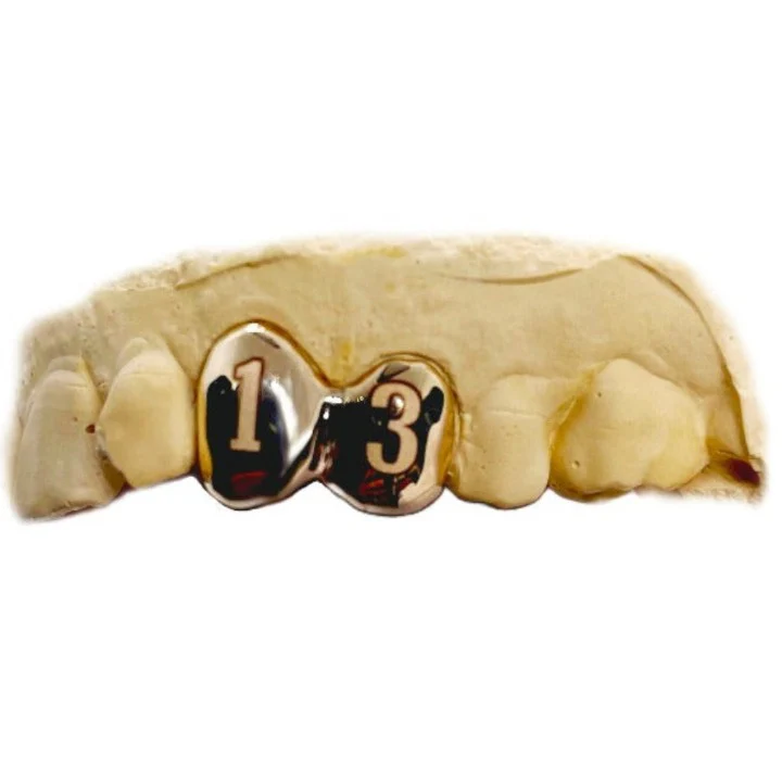 Sterling Silver Engraved Grillz Top or Bottom - Image 3