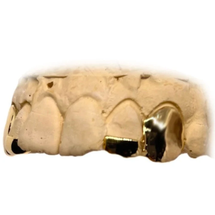 Fangs with Tips & Back Bar Custom Grillz Top or Bottom - Image 3