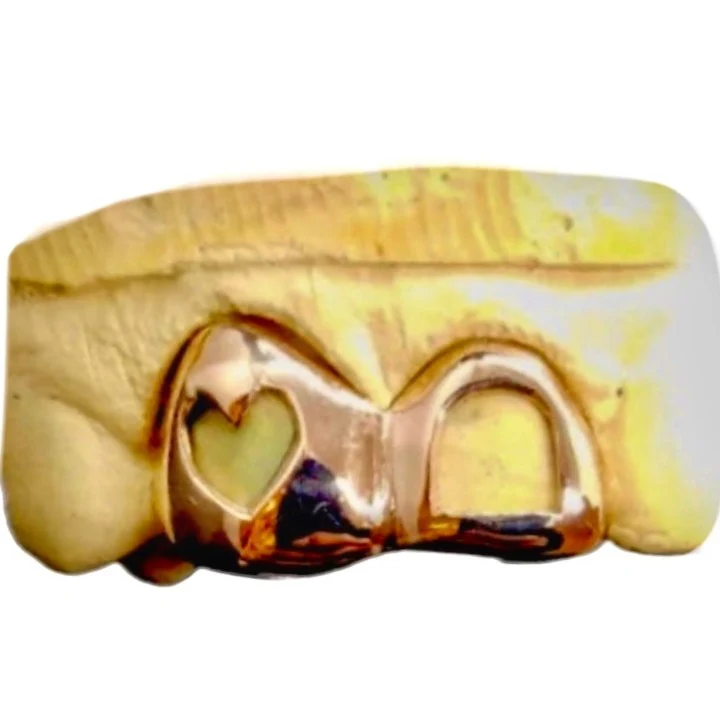 Heart Window Grillz Top or Bottom 2pc - Image 4